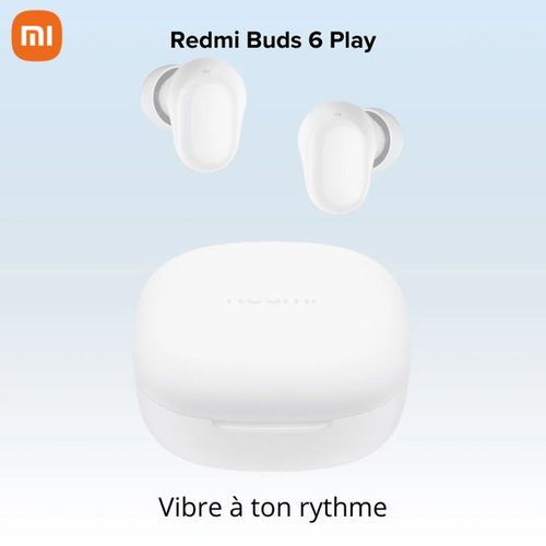 XIAOMI Redmi Buds 6 Play (White)
 Fiche Technique et Prix au Maroc