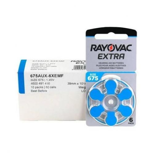 Rayovac 10 Boites x6 Piles Aide Auditive 1.45v Size 675 // Zing Air Batterie S675 PR44
 Fiche Technique et Prix au Maroc