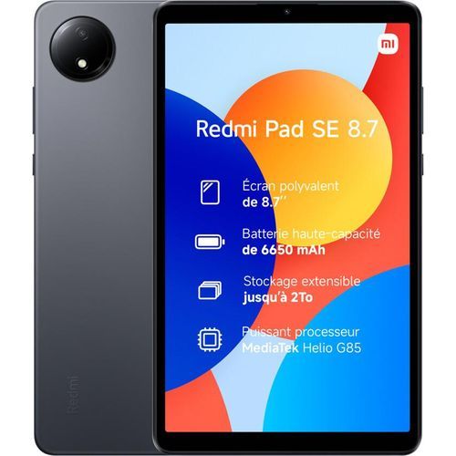 XIAOMI Redmi Pad Se 8.7 4G 4Go 64Go (Graphite Grey)
 Fiche Technique et Prix au Maroc
