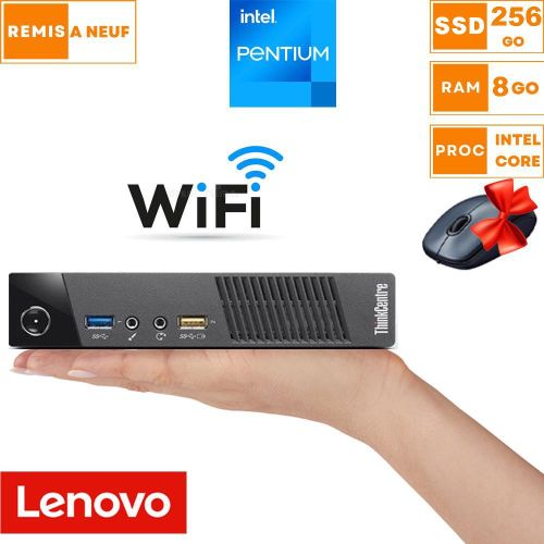 Lenovo Mini ThinkCentre M93P Intel CORE -256 Go SSD- 8 Go Ram-WIFI – Remis à neuf
 Fiche Technique et Prix au Maroc