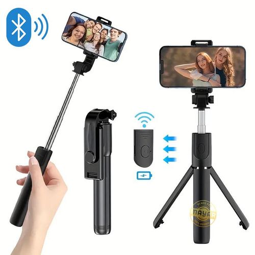 Perche à selfie Bluetooth Stick Aluminum télescopique réglable + Télécommande
 Fiche Technique et Prix au Maroc