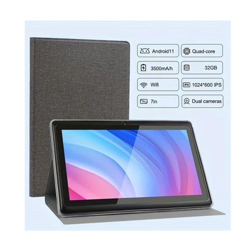 ATMPC Tablette 7 Pouces Android 11 , WiFi, 2GB RAM, 32GB ROM, pochette gratuite
 Fiche Technique et Prix au Maroc