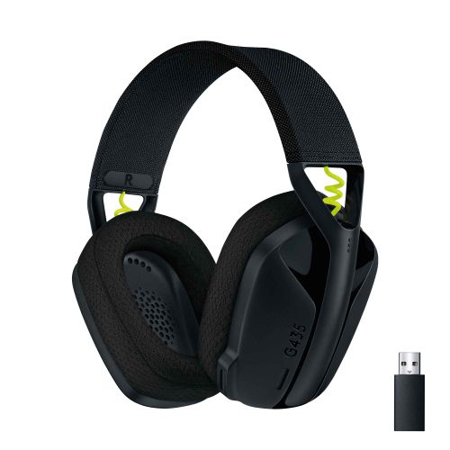 Logitech G435 LIGHTSPEED et Bluetooth Sans Fil Casque Gaming - Casque léger circum-auriculaire, micro intégré, batterie de 18h, compatible avec Dolby Atmos, PC, PS4, PS5, Mobile - Noir
 Fiche Technique et Prix au Maroc
