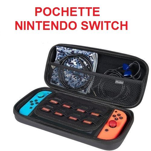 Étui de Protection Pochette pour Nintendo Switch Console Noir à coque rigide
 Fiche Technique et Prix au Maroc