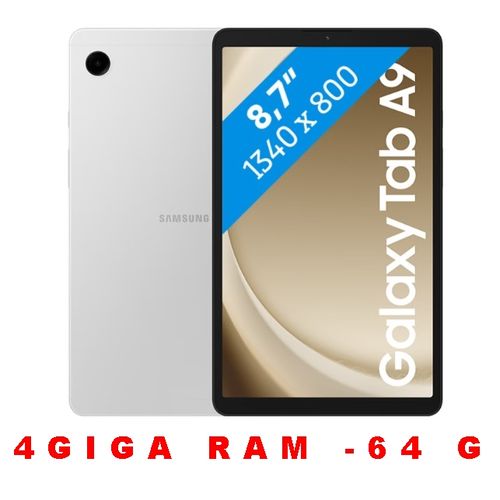 Samsung Galaxy TAB A9 - LITE - 4G - 8,7'' (4 Giga Ram / 64 Giga Rom) + Verre Incassable - Silver
 Fiche Technique et Prix au Maroc
