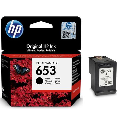 Hp Cartouche d'encre 653 noir d'origine
 Fiche Technique et Prix au Maroc