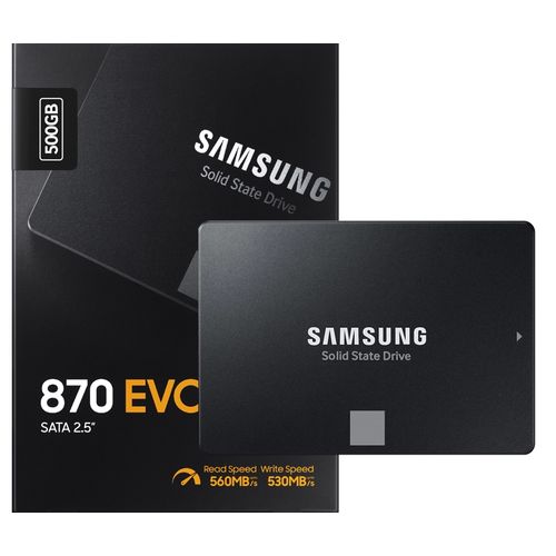 Samsung Originale SSD 870 EVO 500GB Interne Intelligent Turbo Write- Ultra Speed 560MB/s
 Fiche Technique et Prix au Maroc