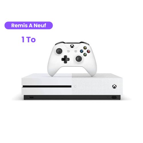 XBOX One S console Blanc Avec Manette - 1To - REMIS A NEUF
 Fiche Technique et Prix au Maroc