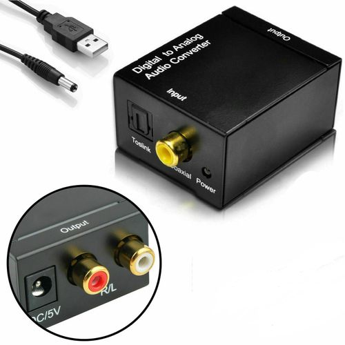 Convertisseur audio numérique vers analogique RCA-style jacks L/R, adaptateur
 Fiche Technique et Prix au Maroc