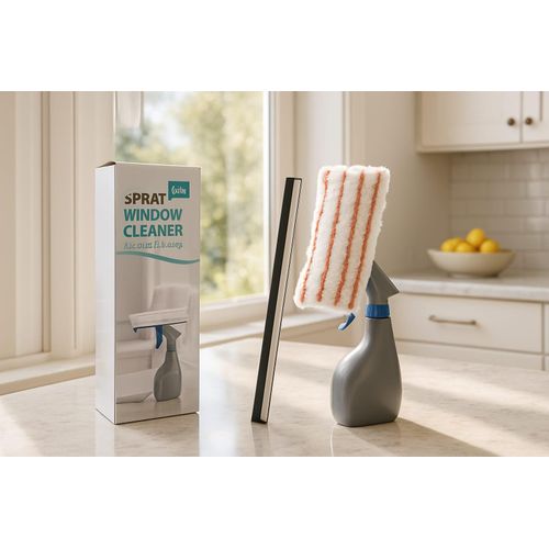 Nettoyeur de Vitres 3-en-1 avec Pulvérisateur et Raclette – Nettoyage Facile ++et Rapide 300ml
 Fiche Technique et Prix au Maroc