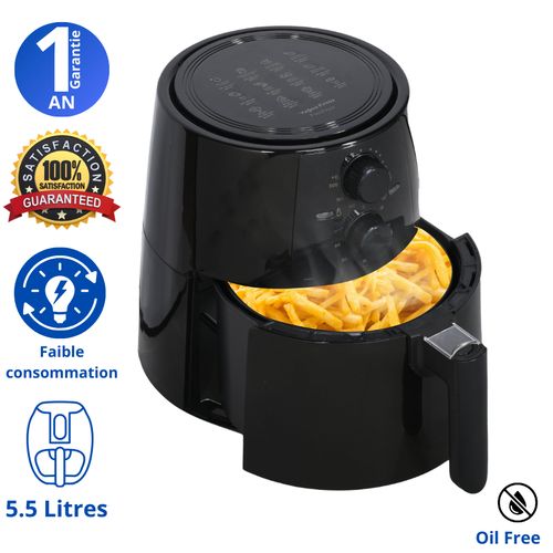 Kumtel Friteuse sans huile 1500Watts - Air fryer - Taille XXL - 8 programmes
 Fiche Technique et Prix au Maroc