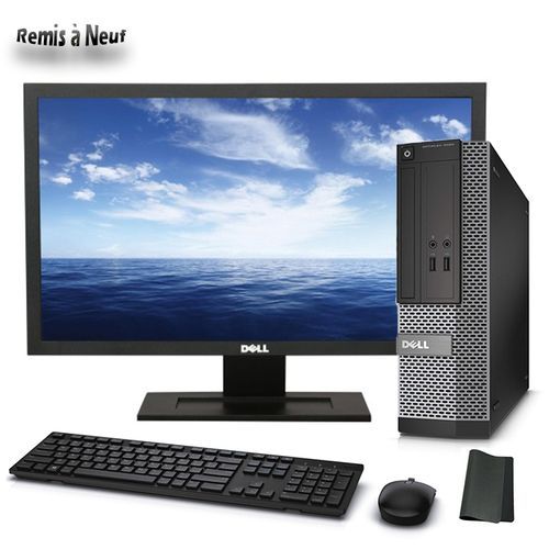 DELL OptiPlex 3020 SFF Intel G1840 I RAM  4Go I HDD 500Go Avec Ecran 19" - Remis à Neuf
 Fiche Technique et Prix au Maroc