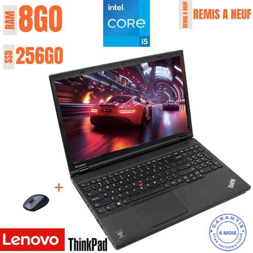 Lenovo PC Portable ThinkPad T540P - 15.6" - Intel Core i5 - 8GB RAM +256GB SSD - Windows - Full HD - Azerty - GARANTIE DE SIX MOIS -Remis à neuf
 Fiche Technique et Prix au Maroc