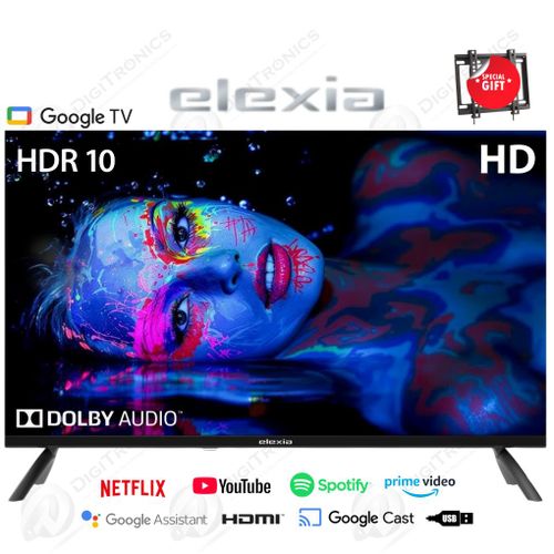 Elexia 43 Full HD DLED Smart Google TV, Dolby Audio & HDMI/USB + Support Gratuit
 Fiche Technique et Prix au Maroc
