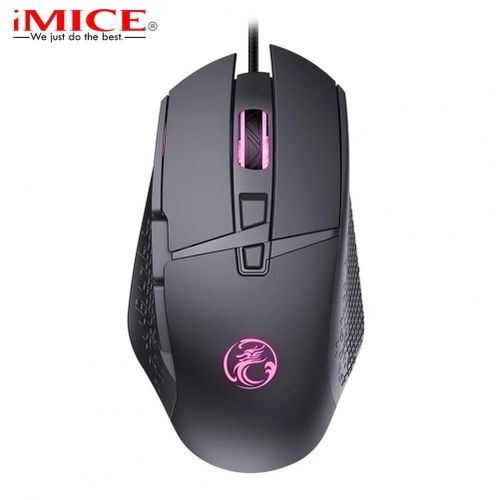 Imice Souris Gaming Optique 8 Boutons LED 7200 DPI avec Câble USB 1,8 m pour PC - Noir
 Fiche Technique et Prix au Maroc
