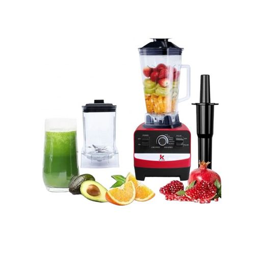 Kenz Blender, Robot 1500W, 2 Bols plastique incassable -Rouge
 Fiche Technique et Prix au Maroc