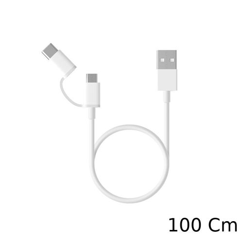 XIAOMI MI 2-IN-1 USB CABLE MICRO USB TO TYPE C (100 CM) .
 Fiche Technique et Prix au Maroc