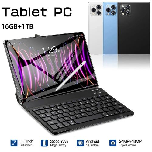 Tablette 5G 10 Pouces – 16Go RAM + 1To ROM – Android 14 – MediaTek 10 Cœurs – 20000mAh – Ultra Puissante
 Fiche Technique et Prix au Maroc
