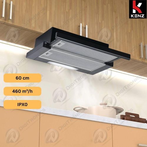 Kenz Hotte Aspirante Murale 60 cm, Puissance 460 m³/h, PU-7218
 Fiche Technique et Prix au Maroc