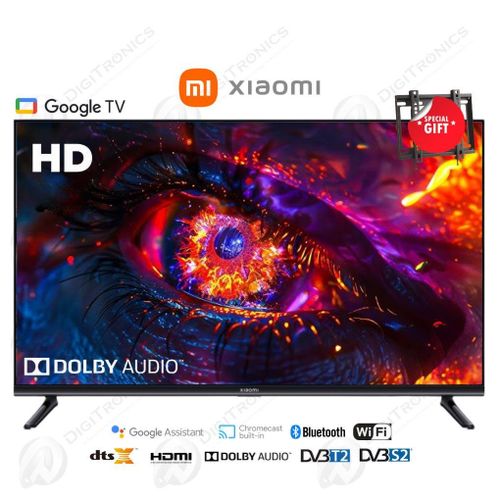 XIAOMI 32 Smart TV Google TV HD, Dolby Audio, Bluetooth, Nouveau + Support Mural gratuit
 Fiche Technique et Prix au Maroc