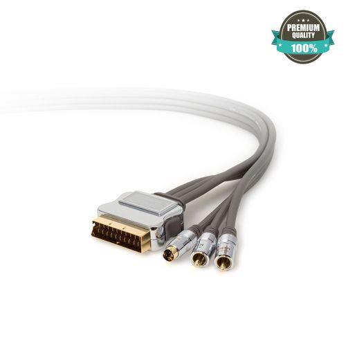 Cable Péritel vers RCA Professionnel Scart to 3 RCA 1.5 Mètres d'origine
 Fiche Technique et Prix au Maroc