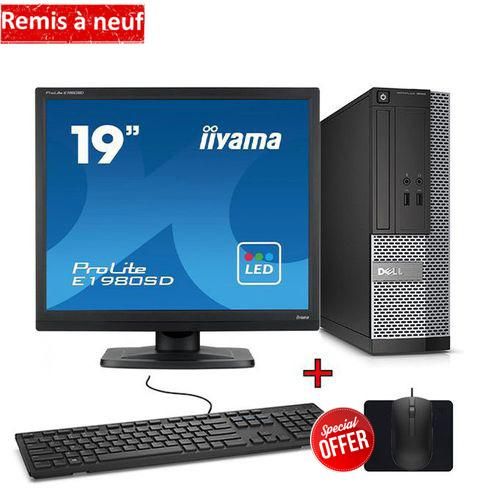 DELL PC BUREAU OptiPlex 3020 SFF PEINTUM-RAM 4Go-HDD 500Go-avec Ecran 19" (Remis a Neuf)
 Fiche Technique et Prix au Maroc