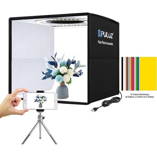 Puluz Studio Photo Boîte de Lumière Pliable 30 x 30 cm+ 6 Couleurs de Fond
 Fiche Technique et Prix au Maroc