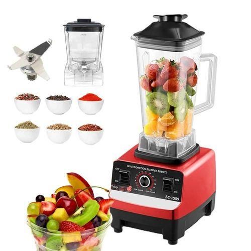 Mixeur, Mélangeur, Blender, Robot 2 Bols incassable Presse agrume céréales
 Fiche Technique et Prix au Maroc
