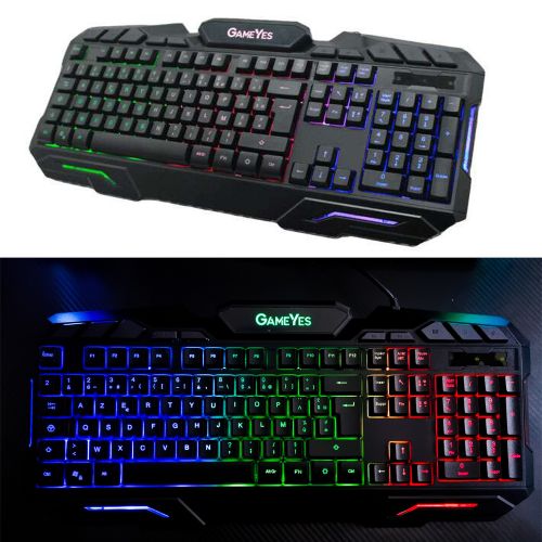 GameYes Clavier Gamer USB Clavier Gaming RGB Retro-Eclairé ( AZERTY )
 Fiche Technique et Prix au Maroc