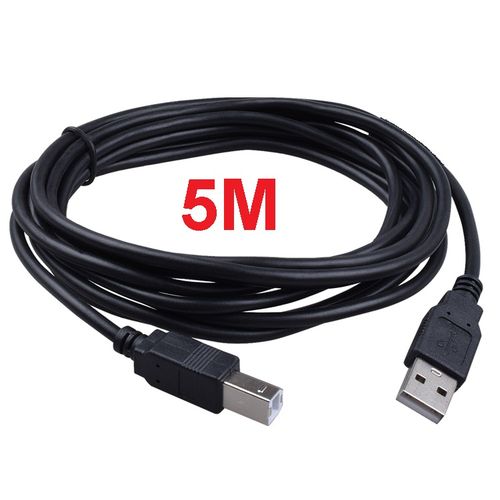 Printer Scanner Câble 5.0 mètres // Câble Imprimante 5m // Usb A - B Mâle Mâle
 Fiche Technique et Prix au Maroc