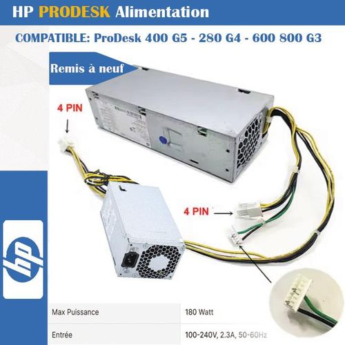 Hp Boite  Alimentation PRODESK (   280 G4 - 400 G5 - 600 800 G3 )
 Fiche Technique et Prix au Maroc