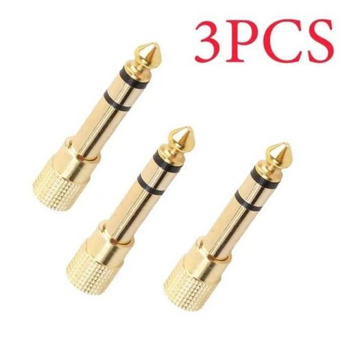 Adaptateur jack audio mâle 6.35mm vers 3.5mm mâle-femelle Audio
 Fiche Technique et Prix au Maroc