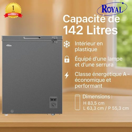 Royal CH 210 MS - Congélateur Coffre - A Lampe et Serrure
 Fiche Technique et Prix au Maroc