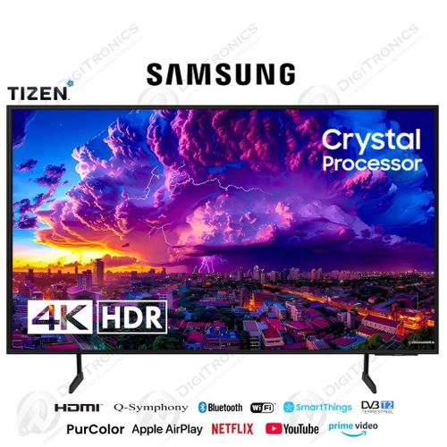 Samsung 55 Smart Tv Crystal 4K UHD HDR10+, Tizen, Récepteur Intégré Motion Xcelerator, 55DU7100
 Fiche Technique et Prix au Maroc