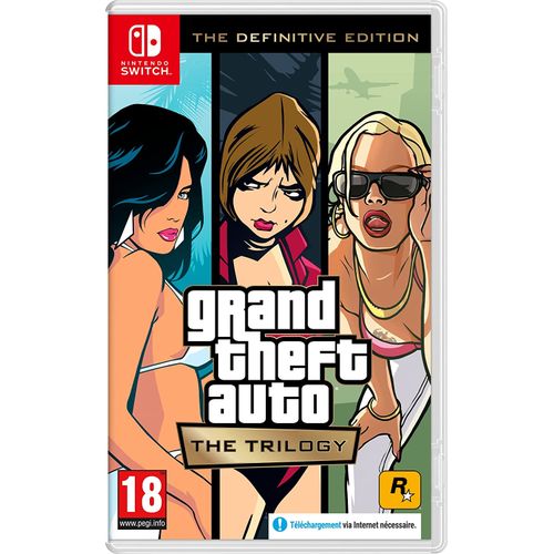Rockstar Games Grand Theft Auto: The Trilogy The Definitive Edition Nintendo Switch ( gta trilogy)
 Fiche Technique et Prix au Maroc
