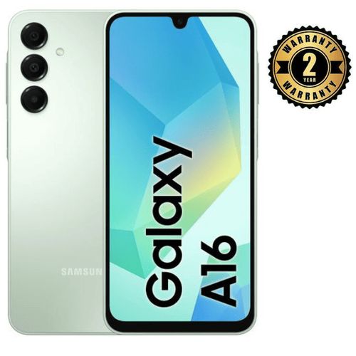 Samsung Galaxy A16 4GB + 128GB - Light Green - 2 ans de garantie
 Fiche Technique et Prix au Maroc
