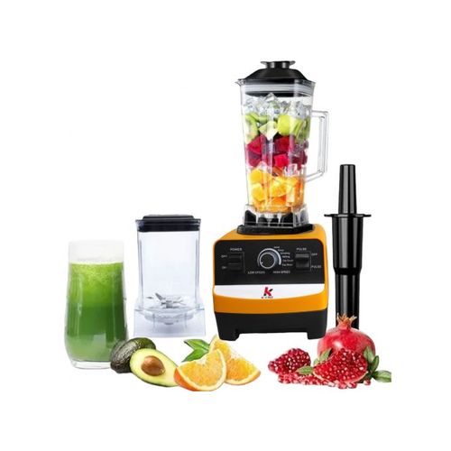 Kenz Blender, Robot 1500W, 2 Bols plastique incassable – Jaune
 Fiche Technique et Prix au Maroc