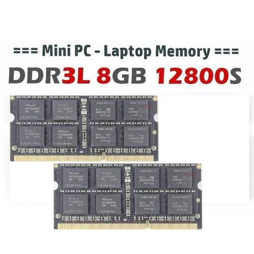SK Hynix 2 Memoire RAM 2x 8 Go = 16GB DDR3 PC3L-12800S Pour PC Portable
 Fiche Technique et Prix au Maroc