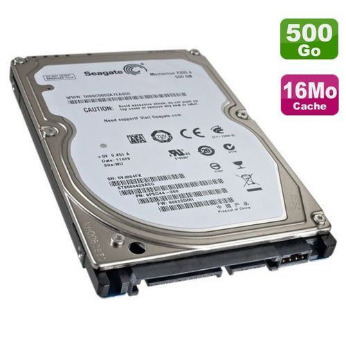 SEAGATE Disque Dur HDD SATA 2.5" Slim pour pc portable / PS /... 500GB - Neuf
 Fiche Technique et Prix au Maroc