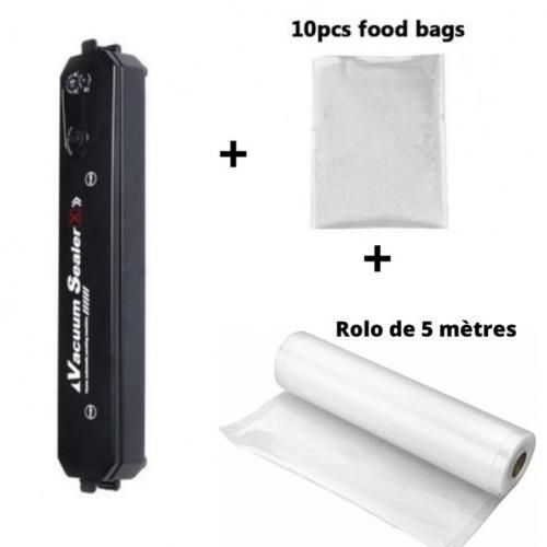 Vacuum Sealer Machine de sous vide + Rolo de 5 Mètres +10 Sachet sous vide
 Fiche Technique et Prix au Maroc