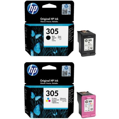 Hp Pack cartouche d'origine 305 Noir + 305 Couleur
 Fiche Technique et Prix au Maroc