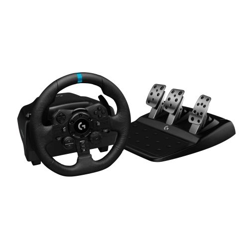 Logitech Ensemble G923 volant et pédalier de course G923, TRUEFORCE, cuir véritable - Pour PS5, PS4, PC et Mac - Noir
 Fiche Technique et Prix au Maroc