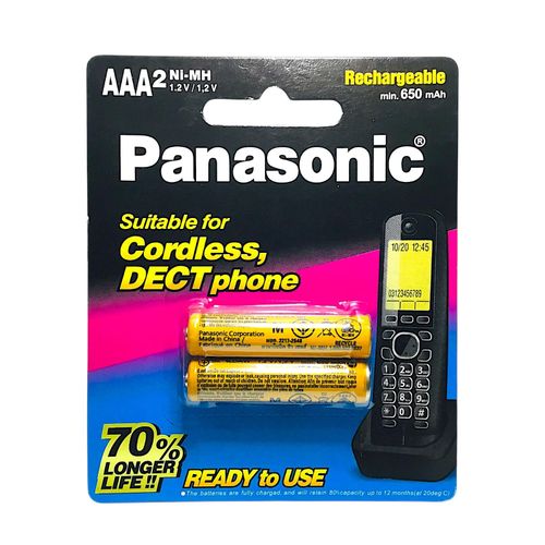 Panasonic Batterie rechargeable AAA pour téléphone DECT sans fil
 Fiche Technique et Prix au Maroc