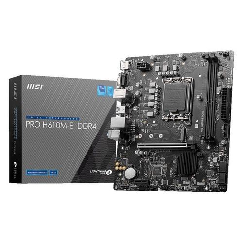 Msi CARTE MERE  PRO H610M-E DDR4
 Fiche Technique et Prix au Maroc