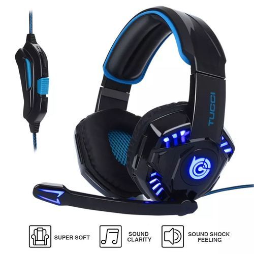 Casque Gaming Gamer tucci tc-G1000 Casque de jeu LED
 Fiche Technique et Prix au Maroc