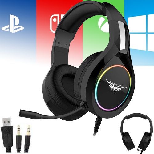 Dml Casque Gaming Switch avec Micro Anti Bruit Filaire LED Lampe Stéréo Bass
 Fiche Technique et Prix au Maroc