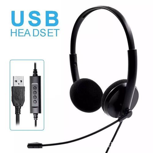 Casque Filaire USB Avec Micro Pour Centre D'appels De Bureau sans bruit
 Fiche Technique et Prix au Maroc