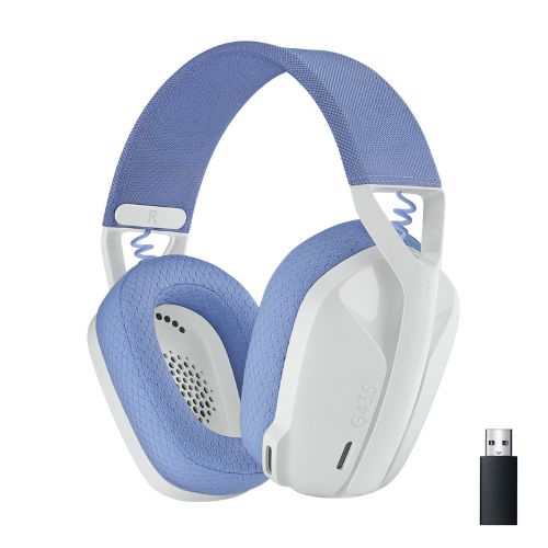 Logitech G435 LIGHTSPEED et Bluetooth Sans Fil Casque Gaming - Casque léger circum-auriculaire, micro intégré, batterie de 18h, compatible avec Dolby Atmos, PC, PS4, PS5, Mobile - Blanc
 Fiche Technique et Prix au Maroc