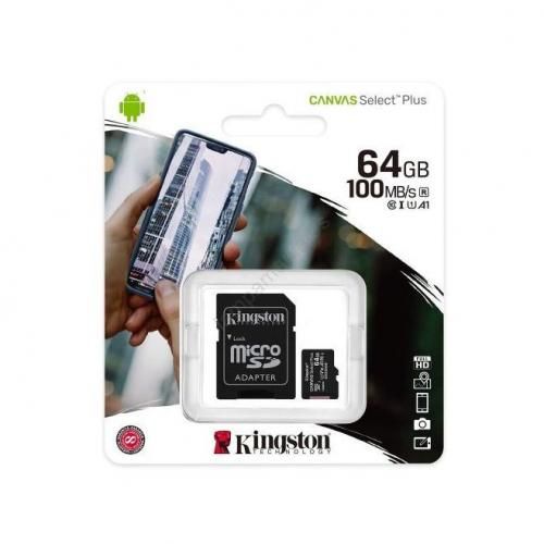 Kingston Memory Card Micro SD - Carte Mémoire Micro SC - Classe 10 - 64GB
 Fiche Technique et Prix au Maroc