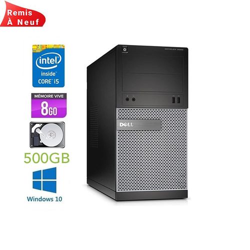 DELL Optiplex 3020 MT Intel® Core™ i5- 4th Gen - RAM 8Go , HDD  500Go (Remis à Neuf)
 Fiche Technique et Prix au Maroc